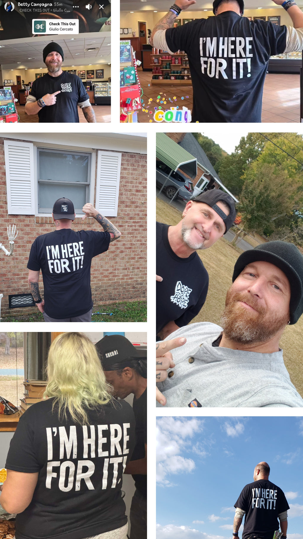 I'm Here For It Short Sleeve T-shirt